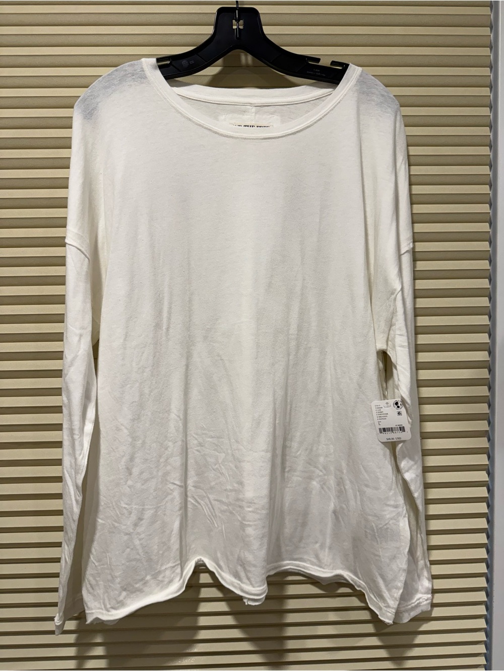 We The Free Classic Women's Long-Sleeve Crewneck Top - White
